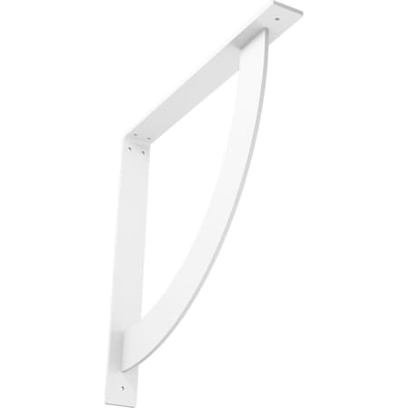 Ekena Millwork Bulwark Steel Bracket, White Primer 2"W x 18"D x 18"H BKTM02X18X18BUPWH